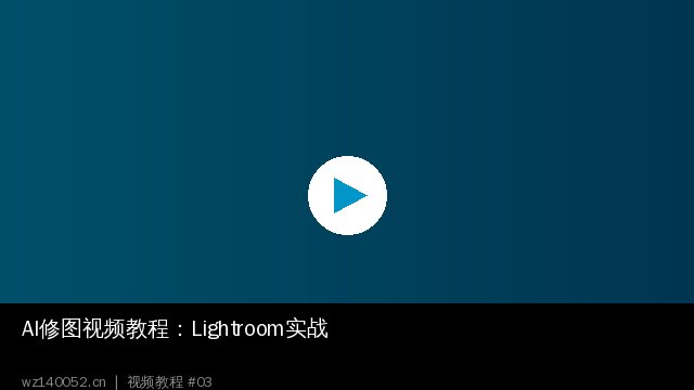 AI修图视频教程：Lightroom移动版实战精讲 - wz140052.cn